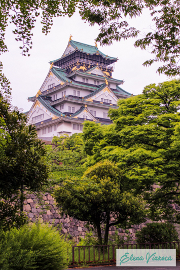 Vista del Castello di Osaka