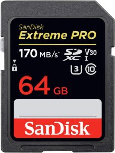 Scheda Sandisk Extreme Pro 64 GB U3
