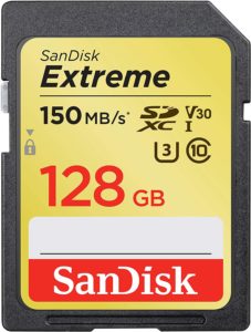 Scheda SD Sandisk Extreme 128 GB U3