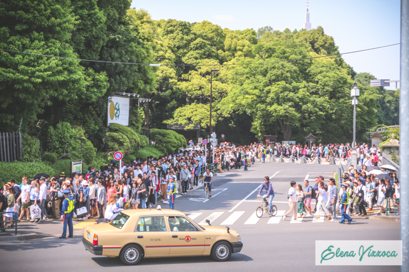 Fila per entrare al parco Yoyogi