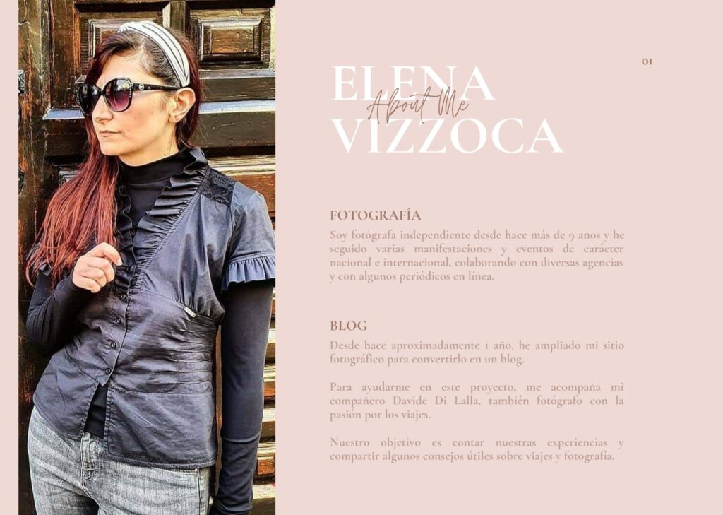 Mediakit de Elena Vizzoca en español