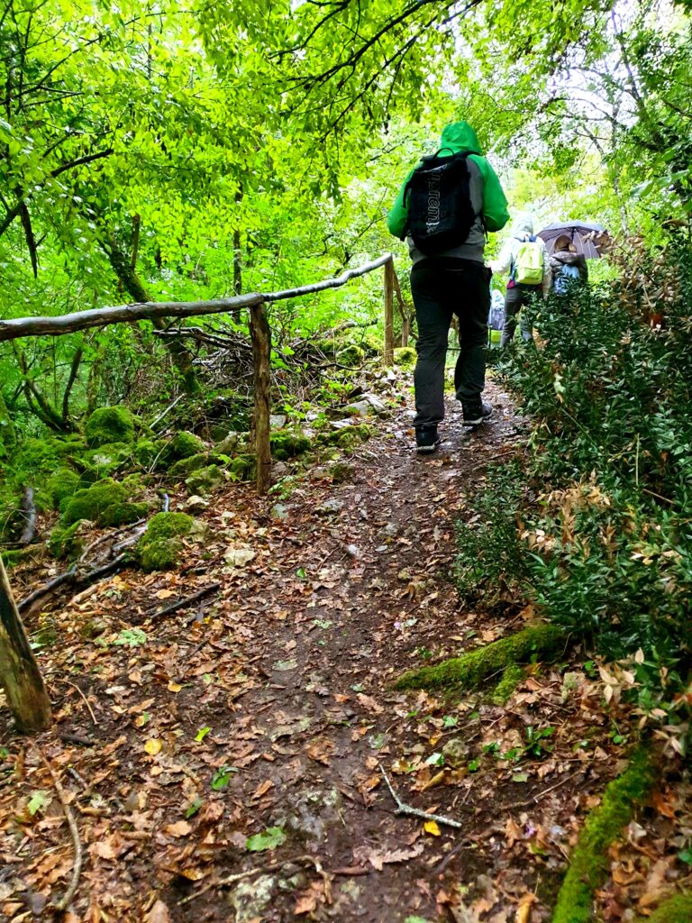 Sentiero che porta al Belvedere della Riserva Naturale di Collemeluccio-Montedimezzo