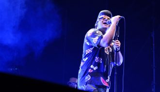 Ettore Ballarino, aka Tony Pitony, performs live during his tour "EstaTony" at the Arena del Mare 42°15° in Termoli, Italy