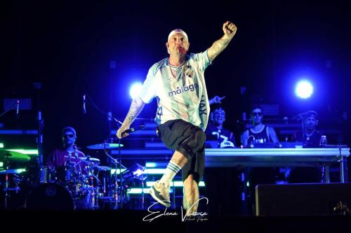 Clemente Maccaro, aka Clementino, performs live during his tour at the Arena del Mare 42°15° in Termoli, Italy