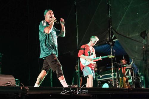 Clemente Maccaro, aka Clementino, performs live during his tour at the Arena del Mare 42°15° in Termoli, Italy