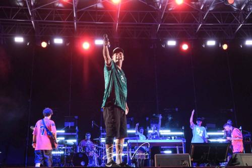 Clemente Maccaro, aka Clementino, performs live during his tour at the Arena del Mare 42°15° in Termoli, Italy